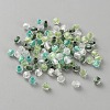 Bicone Center Dyed Transparent Glass Beads LS-GLAA-WH0055-38A-1