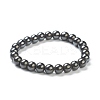 Synthetic Non-magnetic Hematite Beaded Stretch Bracelets BJEW-D446-C-22-2