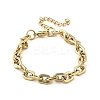 304 Stainless Steel Cable Chain Bracelets for Women BJEW-F488-14G-2