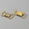 Brass Crystal Rhinestone Bikini Connectors/Buckle with Buttons. for Swimming Wear Bikini Decoration FIND-WH0161-67B-2