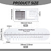 BENECREAT 1Pc Rectangle Acrylic Knitting Needle Gauge & Yarn Wrap Guide Board DIY-BC0006-98-2