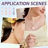 48Pcs 8 Styles Imitation Gemstone Acrylic Pendants IFIN-TA0001-57-8
