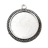 Flat Round Tibetan Style Pendant Cabochon Settings LS-TIBE-C067-01AS-NR-1