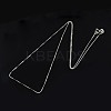 Anti-Tarnish Rhodium Plated 925 Sterling Silver Necklaces STER-M034-38A-5