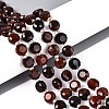 Natural Garnet Beads Strands G-B153-B22-1