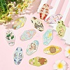 12Pcs 12 Styles Twelve Constellations Alloy Enamel Big Pendants ENAM-YW0008-20-4