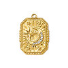 304 Stainless Steel Rhinestone Pendants STAS-OY009-49G-1