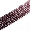 Transparent Gradient Color Glass Beads Strands LS-GLAA-H021-01A-22-4
