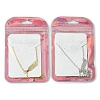 2Pcs 2 Colors Alloy Cable Chain Wine Cup Pendant Y Necklaces for Women AJEW-FS0001-23-6