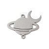 Tarnish Resistant 304 Stainless Steel Hollow Connector Charms STAS-Z069-04P-1