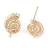 Ocean Style Brass Stud Earring Findings KK-N256-09A-G-2