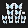 PVC Plastic Artificial 3D Butterfly Decorations DIY-I072-02B-1