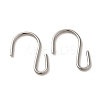 Non-Tarnish 304 Stainless Steel S-Hook Clasp STAS-C085-03F-P-1