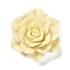 Synthetic Shell Dyed Carved Flower Connector Charms CORA-D034-01C-1