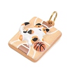 Printed 304 Stainless Steel Pendants LS-SA-CBA4D1F-09G-B-2