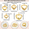 10Pcs 5 Styles Brass Pendants KK-BBC0022-65-2