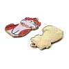 Alloy Enamel Pendants FIND-I064-03G-04-2