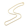 Brass Flower Link Chains Necklace for Women NJEW-P265-12G-2