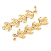 304 Stainless Steel Tassel Stud Earrings for Women EJEW-Z065-08G-3