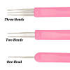 GOMAKERER 12 Styles Zinc Alloy & Stainless Steel Dreadlock Crochet Hooks AJEW-GO0001-59-3