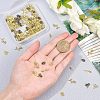Flower Alloy Cabochons MRMJ-OC0001-96-RS-3