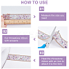 2Rolls 2 Colors Gemstone Chips Iron On Applique Metal Chain Sewing Accessories DIY-PH0002-24-4
