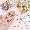 100Pcs Electroplate Glass Beads Pendants FIND-PH0008-59-3