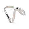 Non-Tarnish 304 Stainless Steel Open Cuff Rings RJEW-Z018-24P-2