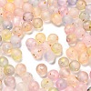 Frosted Transparent Acrylic Beads OACR-F013-13A-1