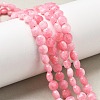 Natural Dyed White Jade Beads Strands G-C179-A6mm-02-1