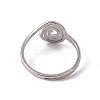 Non-Tarnish 201 Stainless Steel Vortex Adjustable Ring for Women RJEW-C045-07P-3