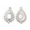 Non-Tarnish 304 Stainless Steel Pendant Cabochon Settings STAS-H214-18P-1