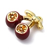 Brass Micro Pave Cubic Zirconia Charms X-KK-A240-04G-2