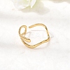 304 Stainless Steel Open Cuff Rings for Women RJEW-K313-13G-1