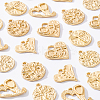 24Pcs 6 Style Alloy Pendants FIND-BC0001-97-4