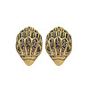 Bird Head Brass Micro Pave Cubic Zirconia Stud Earrings FS-WGB6FCA-01-1