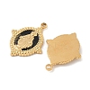 304 Stainless Steel Enamel Pendants STAS-U057-12G-02-2
