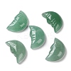 Natural Green Aventurine Carved Healing Moon with Human Face Figurines G-B062-06D-1