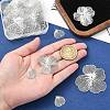 40Pcs 4 Styles Iron Etched Metal Embellishments Pendants IFIN-CJ0001-81-4
