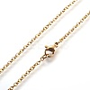 304 Stainless Steel Pendant Necklaces STAS-I099-16-G-5