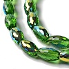 AB Color Plated Transparent Electroplate Beads Strands EGLA-H104-05E-3