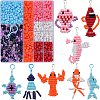 DIY Ocean Theme Keychain Making Kit DIY-SC0023-51-1