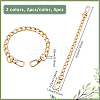 4Pcs 2 Colors Bag Extender Chains FIND-UN0016-11-3