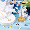 48Pcs 8 Colors Acrylic Pendants FIND-SC0005-19-4