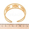304 Stainless Steel Enamel Cuff Bangles for Women BJEW-D306-06G-3