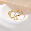 304 Stainless Steel Cuff Rings for Women RJEW-D285-01G-H-4