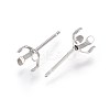 304 Stainless Steel Stud Earring Findings X-STAS-L219-03B-P-2