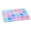Acrylic Bead Flowers/Stars/Hearts OACR-FS0001-68-6