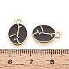 Alloy and Enamel Pendants PALLOY-T093-11A-G-3