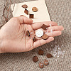 Coconut Brown Wood Stud Earring Findings EJEW-TA0010-06P-6